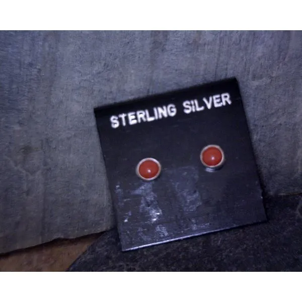 Sterling Silver Red Earrings Vulcan's Forge LLC KANSAS CITY, MO