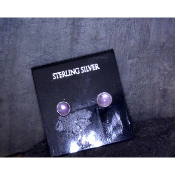 Sterling Silver Amethyst Earrings Vulcan's Forge LLC KANSAS CITY, MO