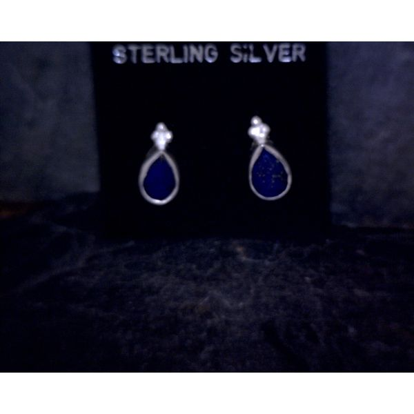 Sterling Silver Droplet Earrings Vulcan's Forge LLC Kansas City, MO