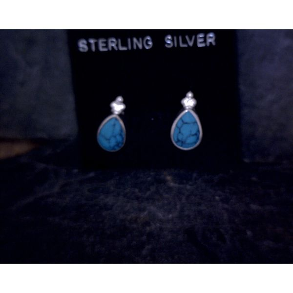 Sterling Silver Droplet Earrings Vulcan's Forge LLC Kansas City, MO