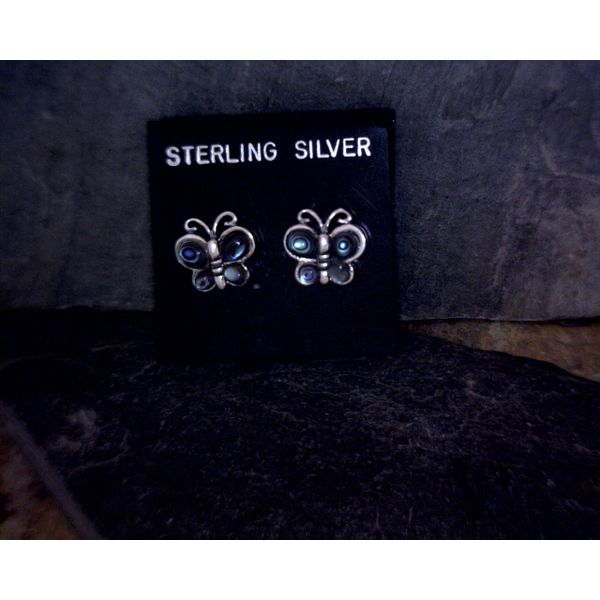 Sterling Silver Abalone Earrings Vulcan's Forge LLC Kansas City, MO