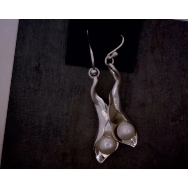 Sterling Silver Pearl Earrings Vulcan's Forge LLC KANSAS CITY, MO