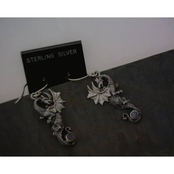 Sterling Silver Dragon Earrings Vulcan's Forge LLC KANSAS CITY, MO