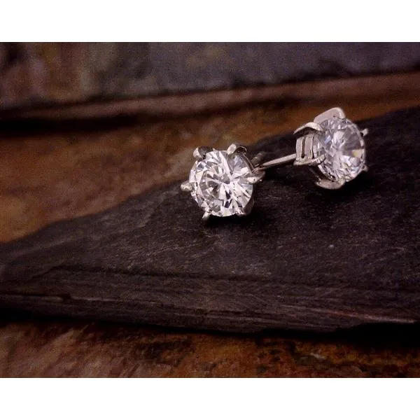 Sterling Silver CZ Studs Vulcan's Forge LLC KANSAS CITY, MO