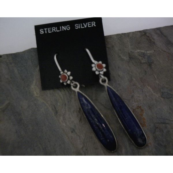 Sterling Silver Lapis Earrings Vulcan's Forge LLC Kansas City, MO