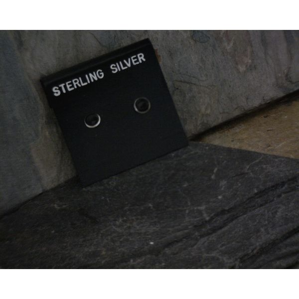 Sterling Silver Onyx Studs Vulcan's Forge LLC Kansas City, MO