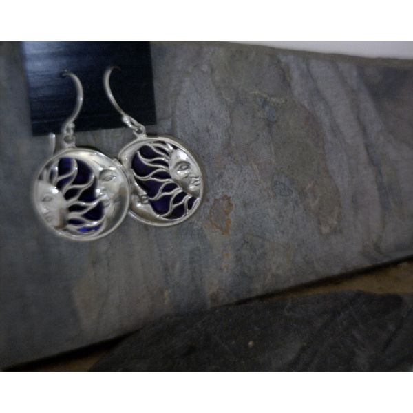 Sterling Silver Sun&Moon Earrings Vulcan's Forge LLC Kansas City, MO