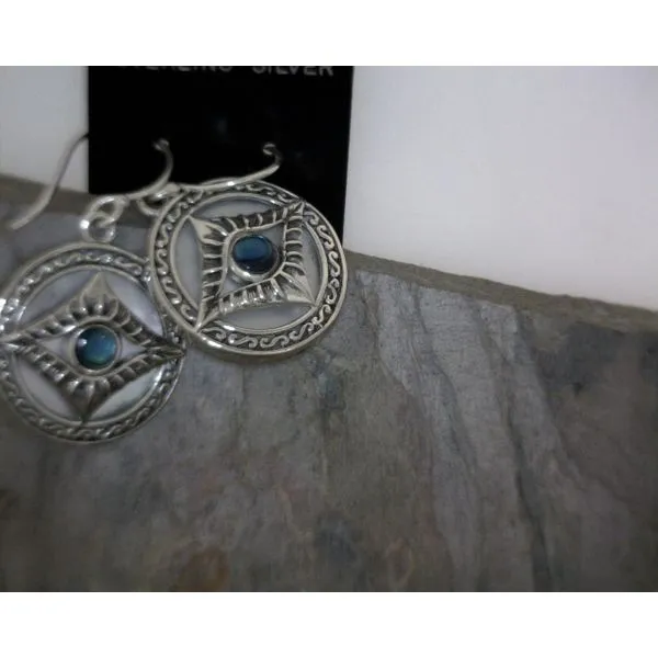 Sterling Silver Evil Eye Earrings Vulcan's Forge LLC KANSAS CITY, MO