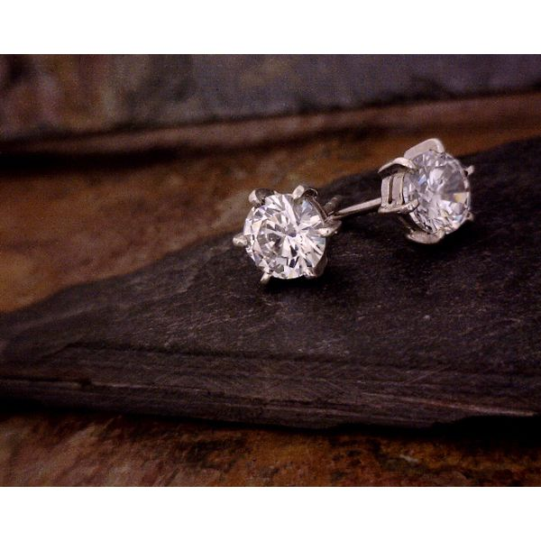 Sterling Silver CZ Studs Vulcan's Forge LLC Kansas City, MO