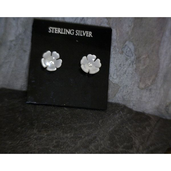 Sterling Silver Flower Studs Vulcan's Forge LLC Kansas City, MO