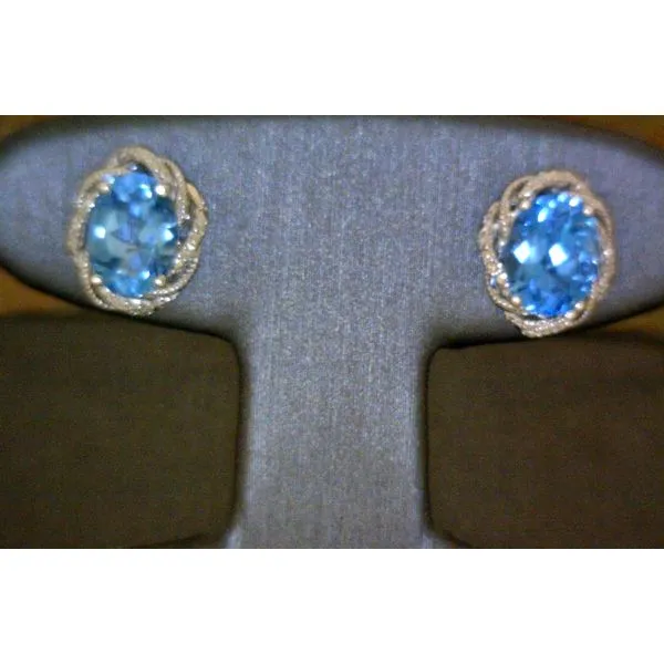 silver earrings with stones Vulcan's Forge LLC KANSAS CITY, MO