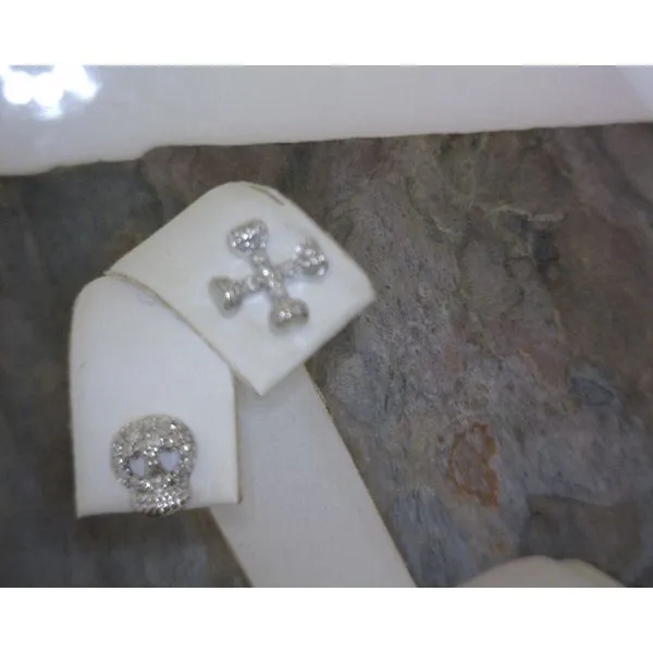Sterling Silver Diamond Earrings Vulcan's Forge LLC KANSAS CITY, MO