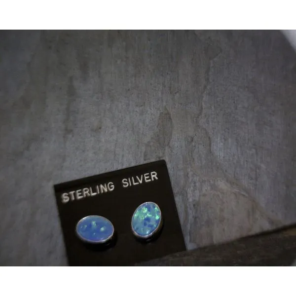 Sterling Silver OPAL Earring Vulcan's Forge LLC KANSAS CITY, MO