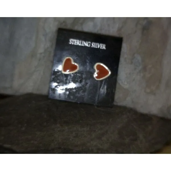 Sterling Silver Heart Studs Vulcan's Forge LLC KANSAS CITY, MO