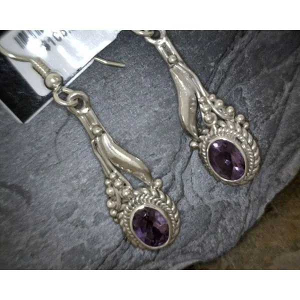 Sterling Silver Garnet Earrings Vulcan's Forge LLC KANSAS CITY, MO