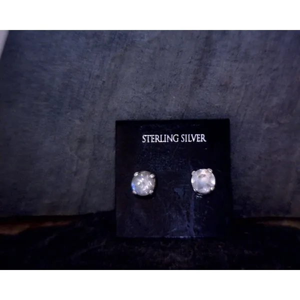 Sterling Silver Moonstone Studs Vulcan's Forge LLC KANSAS CITY, MO