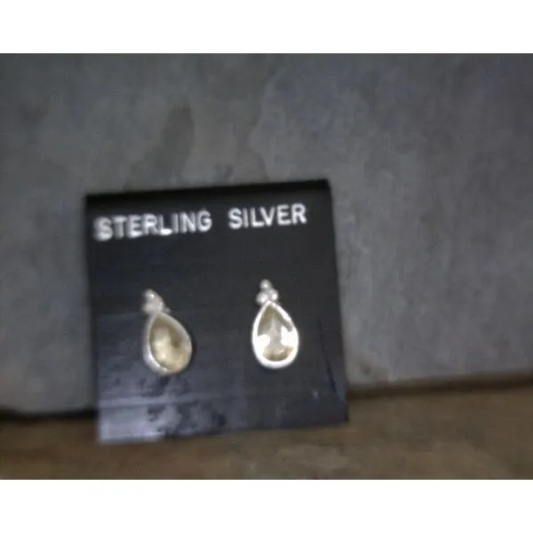 Sterling Silver Citrine earrings Vulcan's Forge LLC KANSAS CITY, MO
