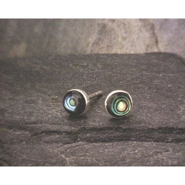 Sterling 5mm Abalone Stud Earring Vulcan's Forge LLC KANSAS CITY, MO