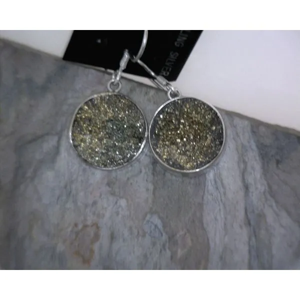 Sterling Silver Druzy Earrings Vulcan's Forge LLC KANSAS CITY, MO