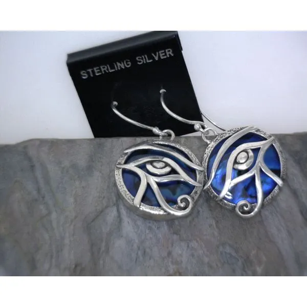 Sterling Eye Of Horus Earrings Vulcan's Forge LLC KANSAS CITY, MO