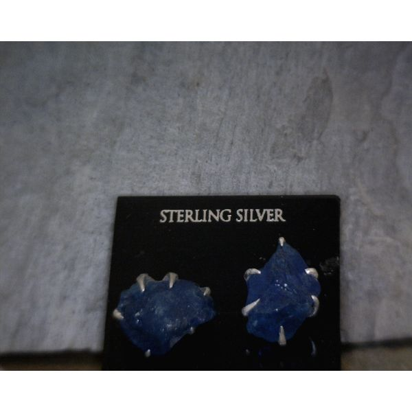 Sterling Silver Blue Apetite earrings Vulcan's Forge LLC Kansas City, MO