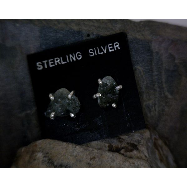 Sterling Silver Raw Earrings Vulcan's Forge LLC Kansas City, MO
