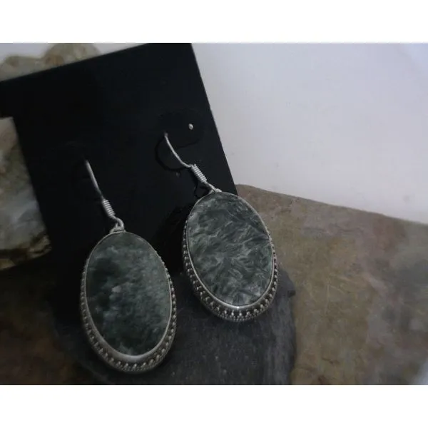 silver earrings with stones Vulcan's Forge LLC Kansas City, MO