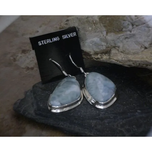 silver earrings with stones Vulcan's Forge LLC Kansas City, MO