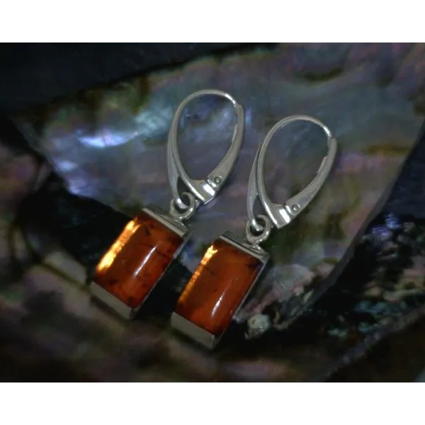 silver earrings with stones Vulcan's Forge LLC Kansas City, MO