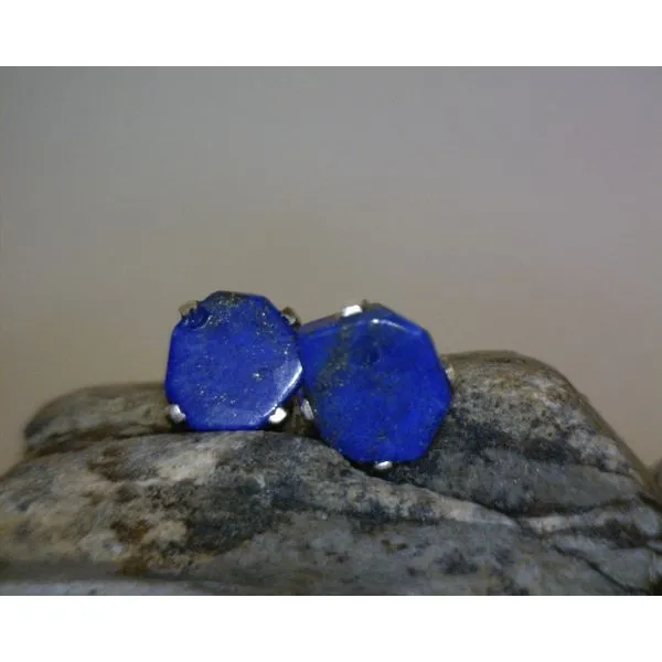silver earrings with stones Vulcan's Forge LLC Kansas City, MO