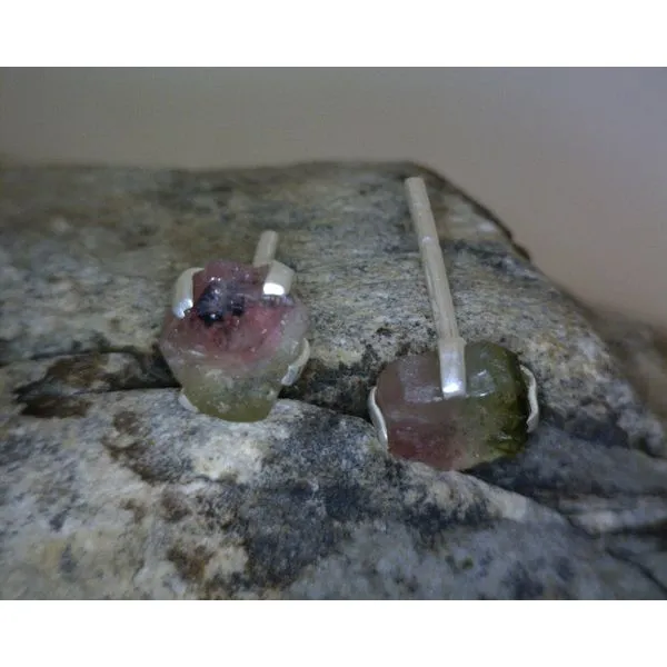 silver earrings with stones Vulcan's Forge LLC Kansas City, MO