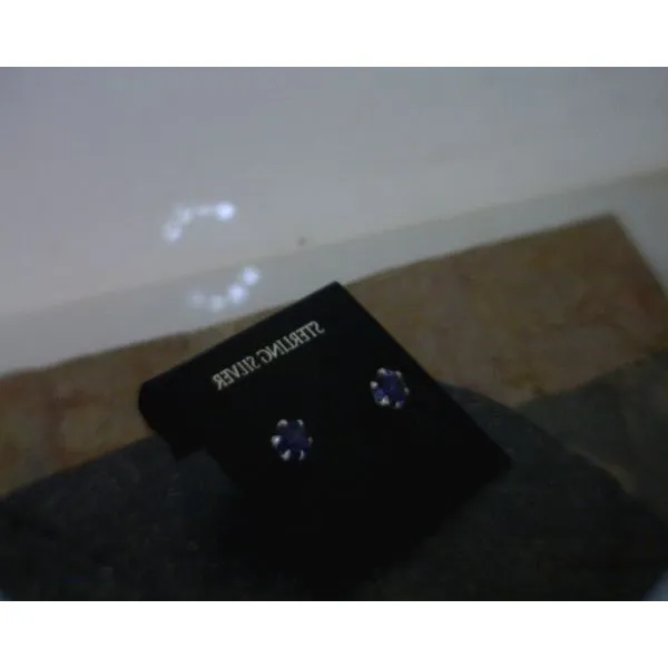 Sterling Iolite Stud Earrings Vulcan's Forge LLC Kansas City, MO