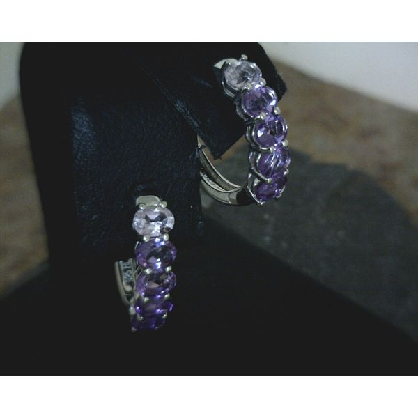 Sterling Amethyst Earrings Vulcan's Forge LLC Kansas City, MO