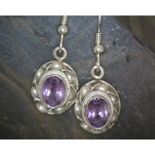 SS Faceted Oval Amethyst Twist Edge Vulcan's Forge LLC KANSAS CITY, MO