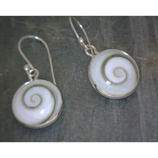 SS Large Eye Of Shiva Round Drop Earrings Vulcan's Forge LLC KANSAS CITY, MO
