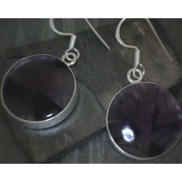 SS Cab Round Drop Earrings Vulcan's Forge LLC KANSAS CITY, MO