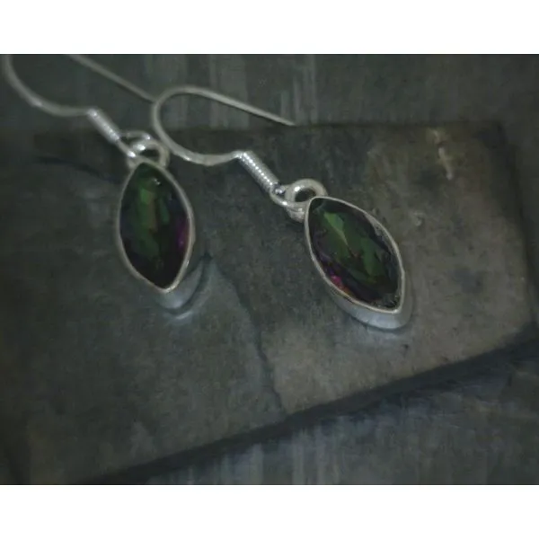 SS Bz Marque Mystic Topaz Drop Earrings Vulcan's Forge LLC KANSAS CITY, MO
