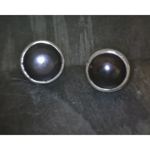 SS Bz CFW Pearl Stud Earrings Vulcan's Forge LLC KANSAS CITY, MO