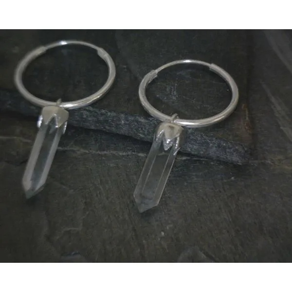 Ss Bz Point Crystal Drop Earrings Vulcan's Forge LLC KANSAS CITY, MO