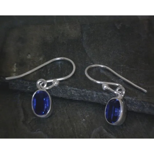Ss Bz Oval Faceted Kyanite Drop Earrings Vulcan's Forge LLC KANSAS CITY, MO