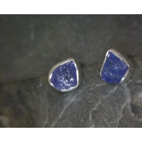 Ss Bz Freeform Tanzanite Studs Vulcan's Forge LLC KANSAS CITY, MO