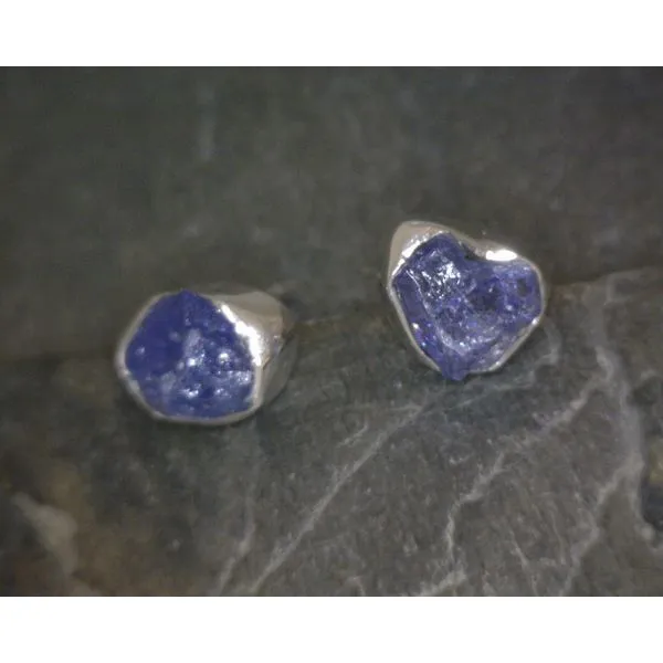 Ss Bz Freeform Tanzanite Studs Vulcan's Forge LLC KANSAS CITY, MO