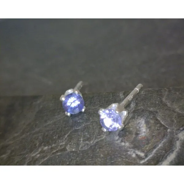 Ss Round Tanzanite Studs Vulcan's Forge LLC KANSAS CITY, MO