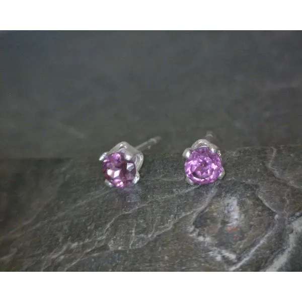 Ss Round Rhodolite Garnet Studs Vulcan's Forge LLC KANSAS CITY, MO