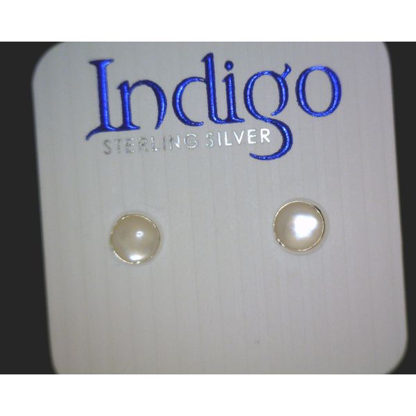 SS 5mm Mother Of Pearl  Round Studs Vulcan's Forge LLC Kansas City, MO