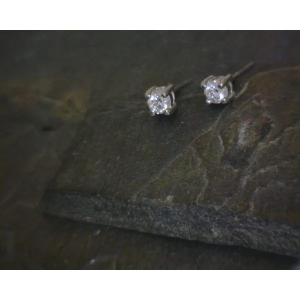 SS 3MM Cubic Zirconium Stud Vulcan's Forge LLC KANSAS CITY, MO