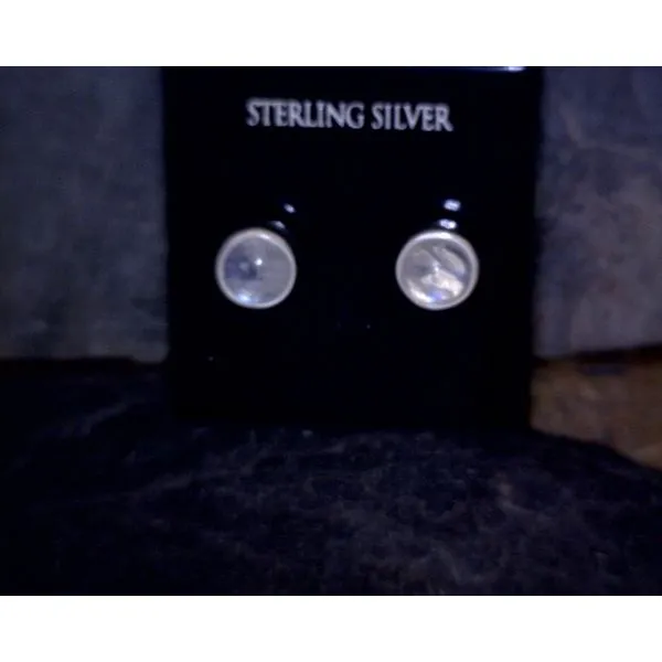 SS BZ Round Moonstone Studs Vulcan's Forge LLC KANSAS CITY, MO