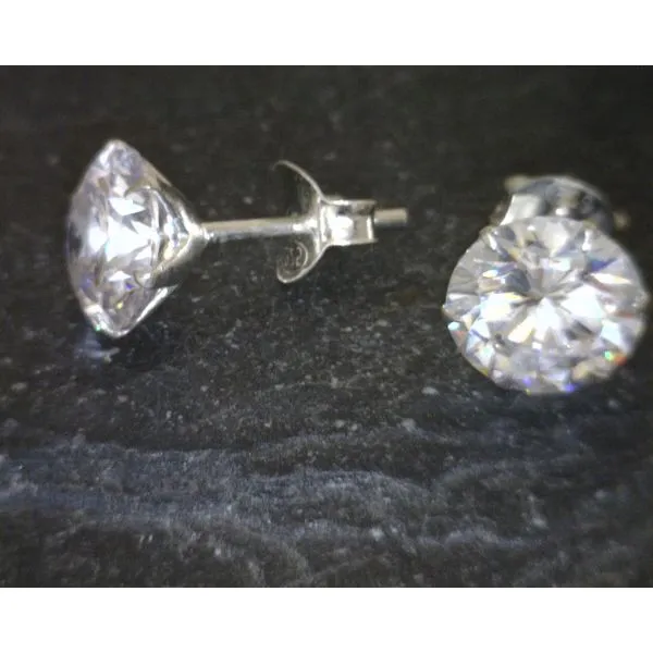 SS CZ Stud Earrings Vulcan's Forge LLC Kansas City, MO