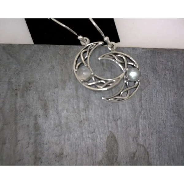 SS Moonstone w/Celtic Moon Earrings Vulcan's Forge LLC KANSAS CITY, MO