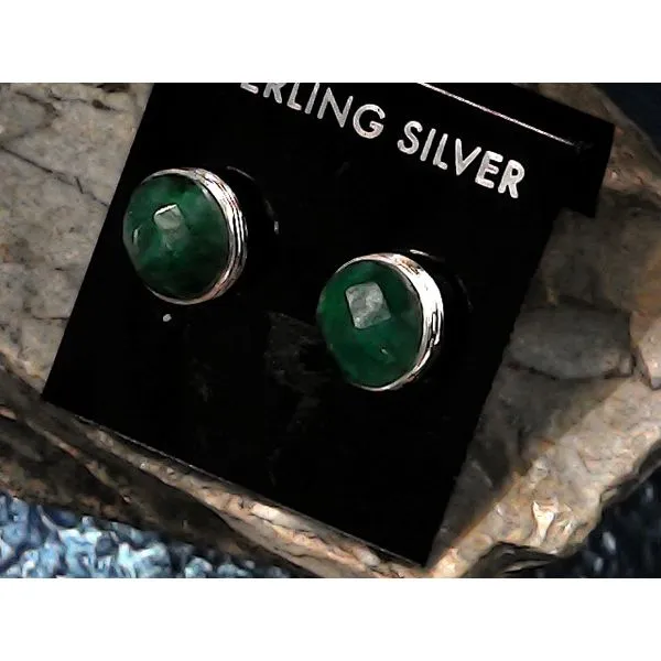 silver earrings with stones Vulcan's Forge LLC KANSAS CITY, MO